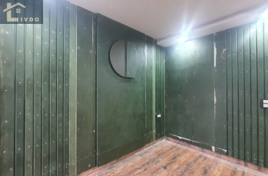 Feature wall design by LIVDO in a modern South Delhi apartment